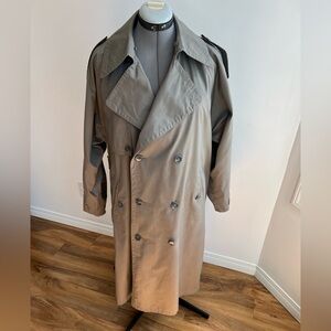 Vintage Men's Classic Barn Trench Coat  Grandpa core Made in Romania